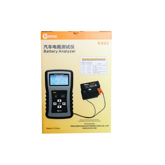 KZYEE KS20 Battery Analyzer for 12/24V Cars