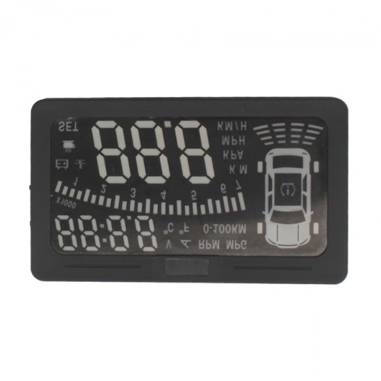 DS-300SE OBD II Heads Up Display HUD MILE KM Rpm Speed Overspeed Warning Battery Voltage Water Temp