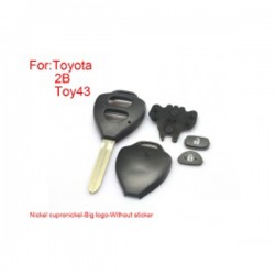 Remote Key Shell 2  Buttons without Sticker for Toyota