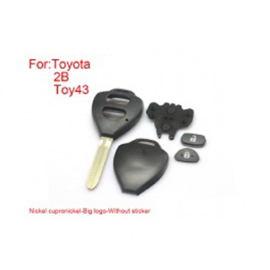 Remote Key Shell 2  Buttons without Sticker for Toyota