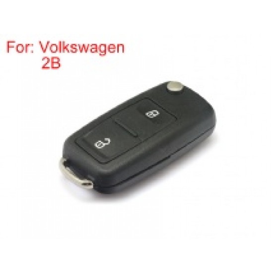 Remote Key Shell 2 Buttons with Waterproof HU66 for Volkswagen Touareg 10pcs/lot