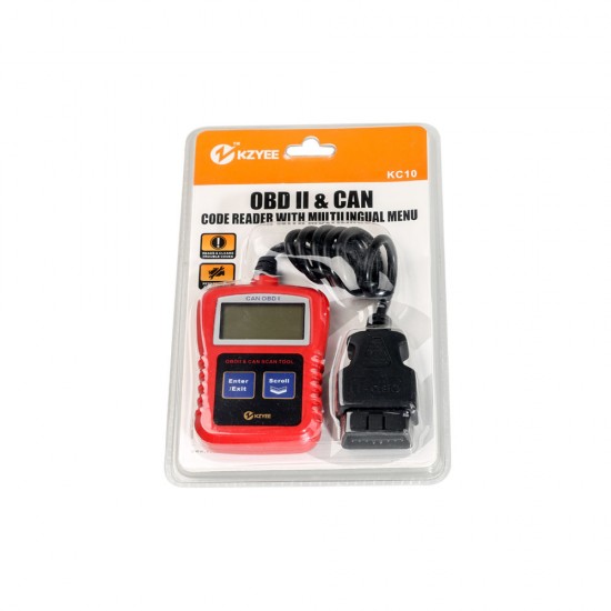 KZYEE KC10 Universal OBD II & CAN Multi-Language Code Reader