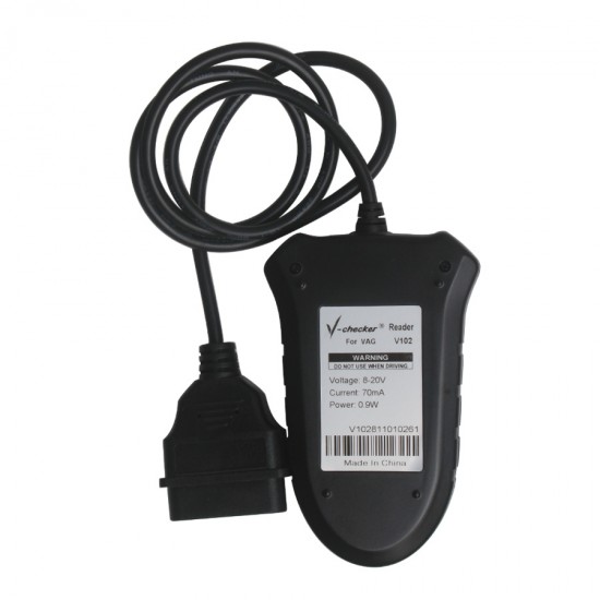 V-CHECKER V102 VAG PRO Code Reader Without CAN BUS English