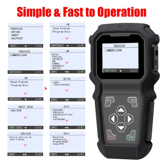 GODIAG K102 GM/Chevrolet/Buick Hand-held Key Programmer