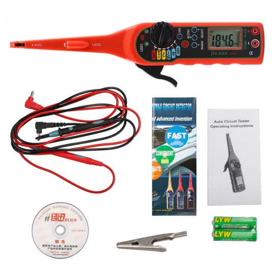 Buy Line/Electricity Detector and Lighting 3 in 1 Auto Repair Tool(Red)