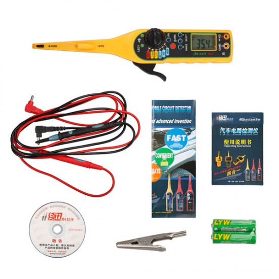 Car Auto Power Electric Circuit Tester multimeter+lam​p+probe+Light 0-380Volt