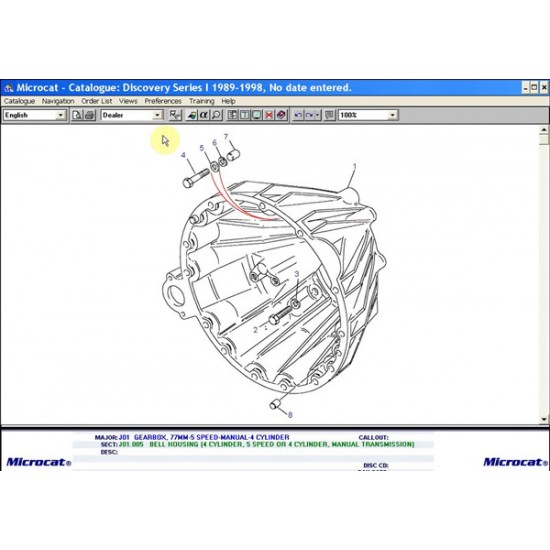 NEW & Latest  Microcat Electronic Parts Selling System 2013.07 For Land Rover