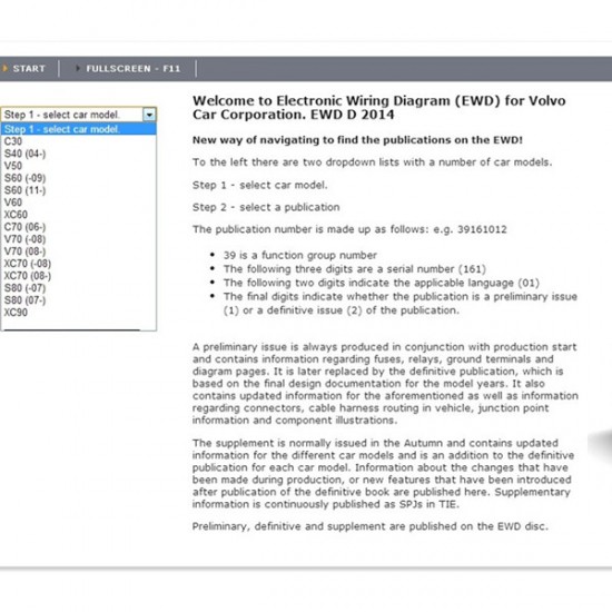 EWD 2014 Wiring Diagram for Volvo