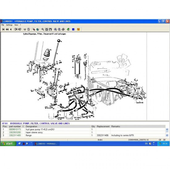 Linde Lindos 2014 Parts Catalog EPC for ForkLift Trucks