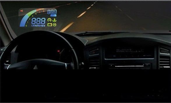 Car HUD Vehicle Head Up Display OBDⅡ OBD2 Over Speeding Warning F01 1