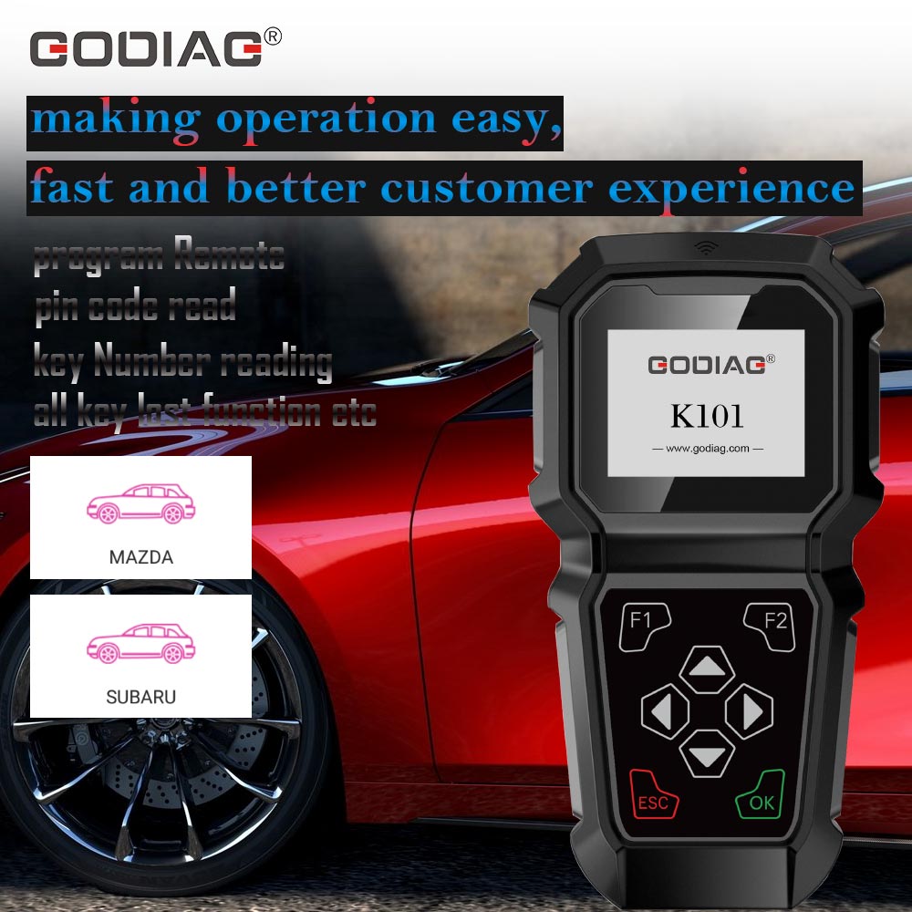 GODIAG K101 Mazda Subaru Hand-held Key Programmer