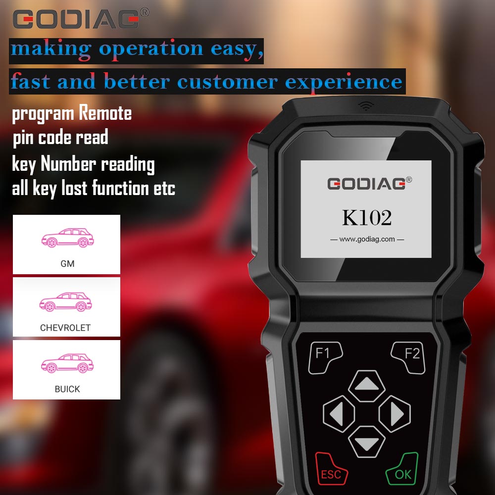 GODIAG K102 GM/Chevrolet/Buick Hand-held Key Programmer