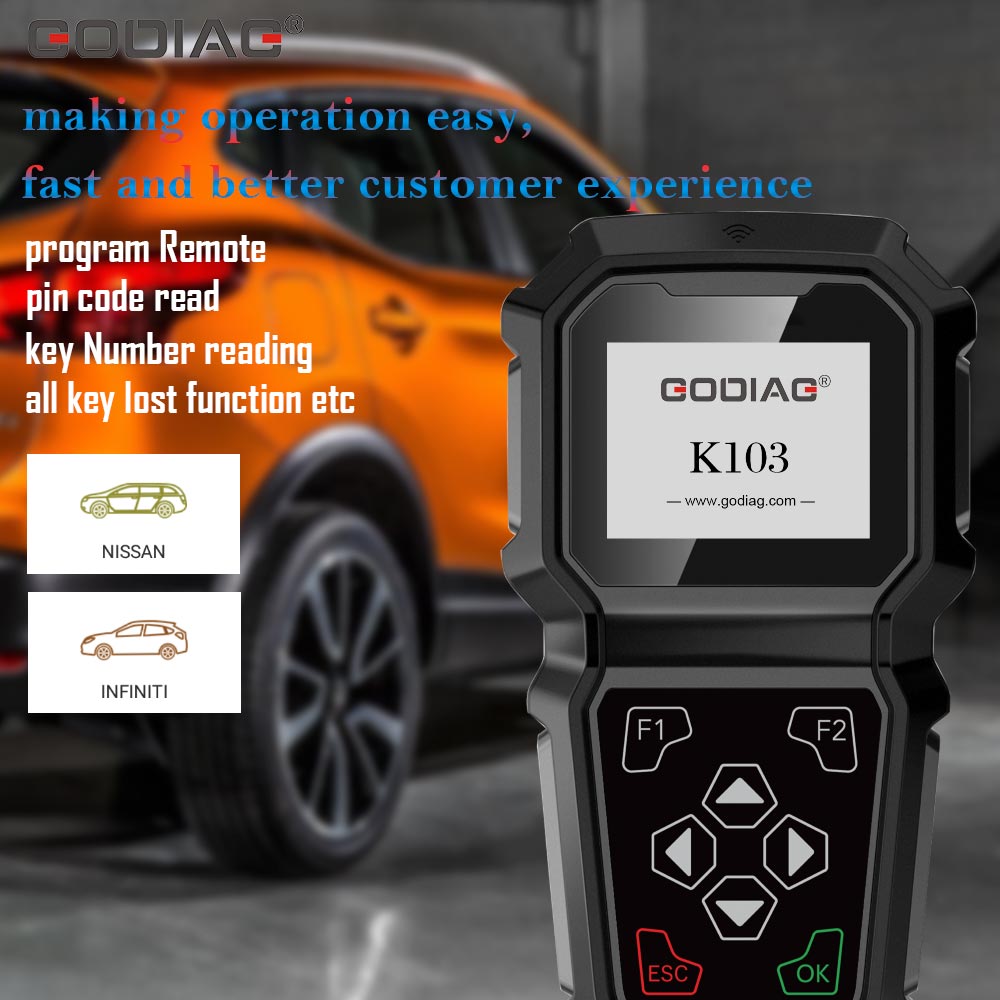 GODIAG K103 Nissan/Infiniti Hand-held Key Programmer