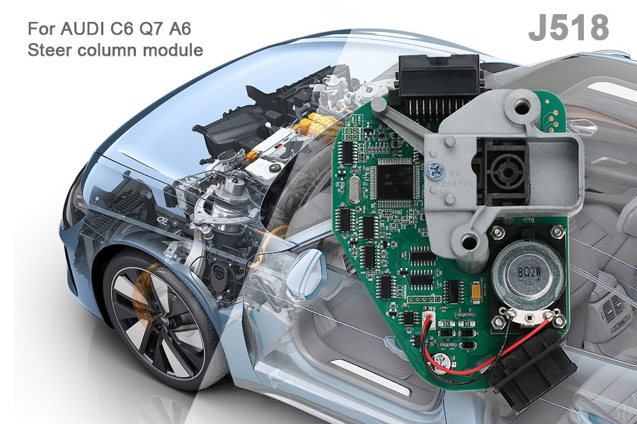 AUDI C6 Q7 A6 Steer Column Module J518 ELV Module Emulator