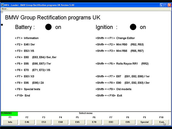 INPA K+CAN Supported Car List